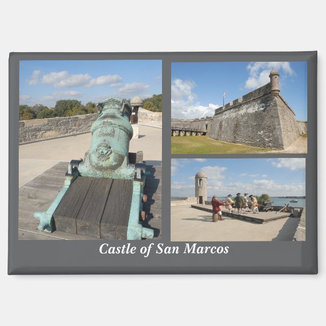 Castillo de San Marcos Postkarte Magnet (Vorderseite)