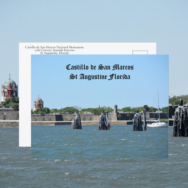 Castillo de San Marcos St Augustine Florida Reise Postkarte (Von Creator hochgeladen)
