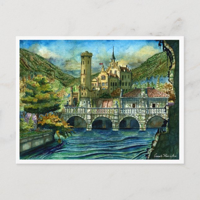 Castillo en el Lago  Postkarte (Vorderseite)