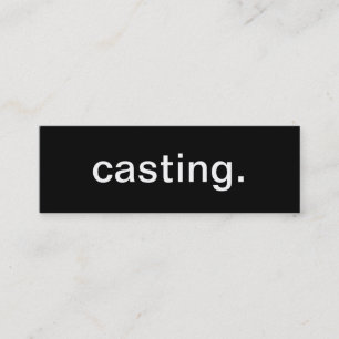 Casting-Visitenkarte Mini Visitenkarte