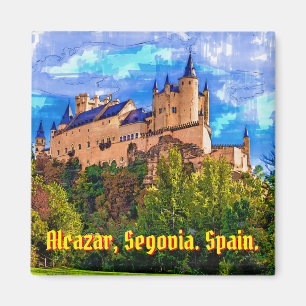 Castle Alcazar, Segovia, Spanien. Magnet