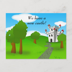Castle Änderung Anschrift Postkarte