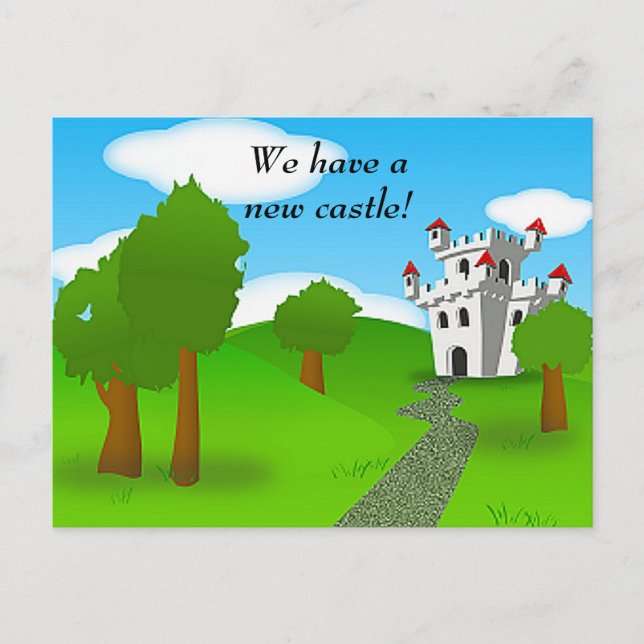 Castle Änderung Anschrift Postkarte (Vorderseite)