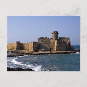 Castle Aragonese, Kalabrien, Italien Postkarte