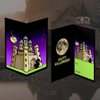 Castle Bats & Grim Sensenmann Kurswechsel-Karte Visitenkarten