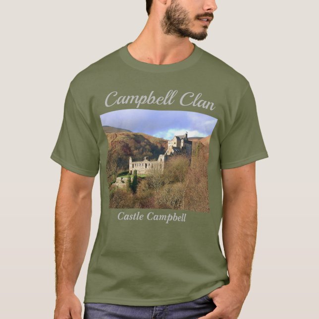 Castle Campbell - Scottish Campbell Clan T - Shirt (Vorderseite)
