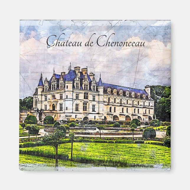 Castle Chenonceau. France. Magnet (Vorne)