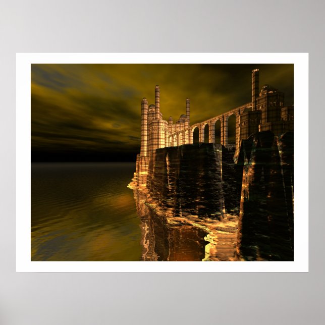 CASTLE CLIFF DRUCKEN POSTER (Vorne)