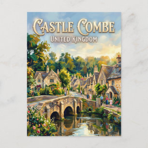 Castle Combe Vereinigtes Königreich Postkarte
