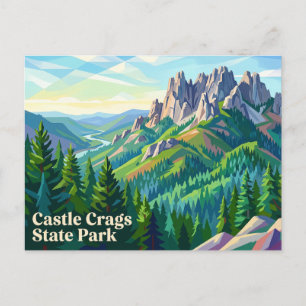 Castle Crags State Park Kalifornien Postkarte