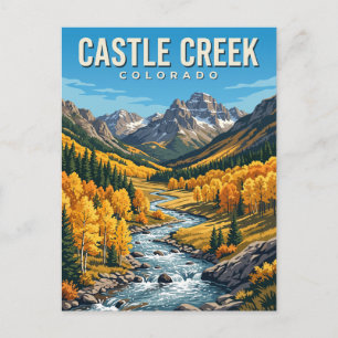 Castle Creek Colorado Postkarte