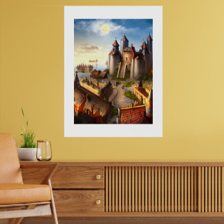 Castle Digital Fantasy Art Poster #04