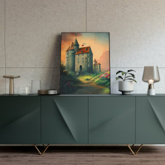 Castle Digital Fantasy Art Poster #08