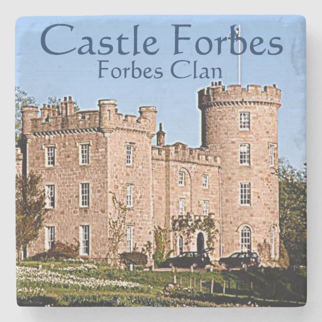 Castle Forbes - Forbes Clan Steinuntersetzer (Vorderseite)