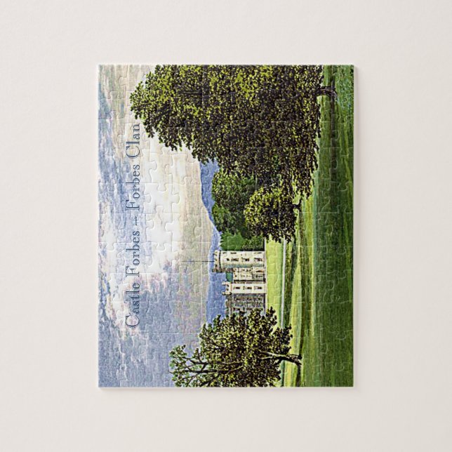 Castle Forbes - Scottish Forbes Clan Puzzle (Vertikal)