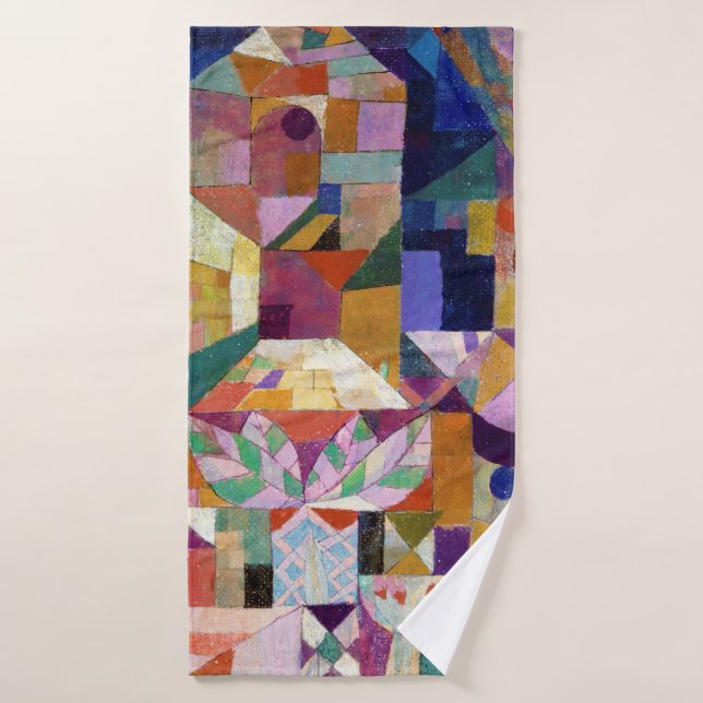 Castle Garden, Paul Klee Badehandtuch (Badehandtuch)