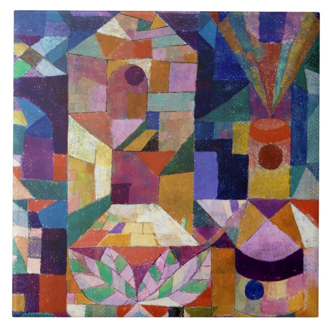Castle Garden, Paul Klee Fliese (Vorderseite)