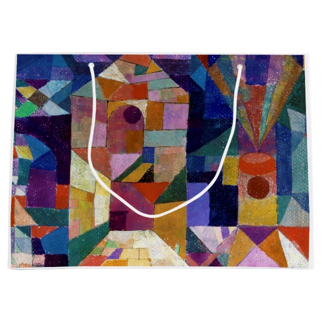 Castle Garden, Paul Klee Große Geschenktüte (Vorderseite)