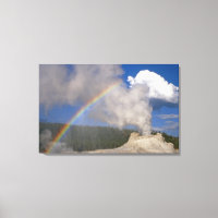 Castle Geyser mit Rainbow, Yellowstone National P