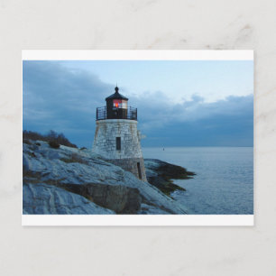 Castle Hill Lighthouse - Newport, RI-Karte Postkarte