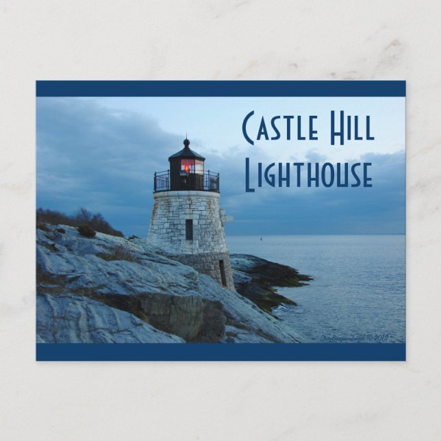Castle Hill Lighthouse - Newport, RI-Postkarte Postkarte (Vorderseite)