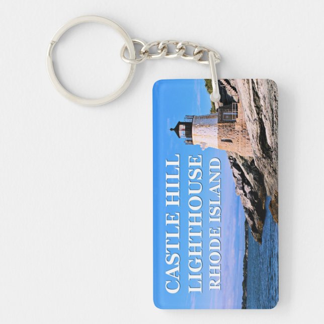 Castle Hill Lighthouse, Rhode Island Schlüsselanhänger (Vorderseite)