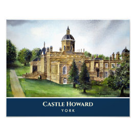 Castle Howard York England Aquarellmalerei Fotodruck
