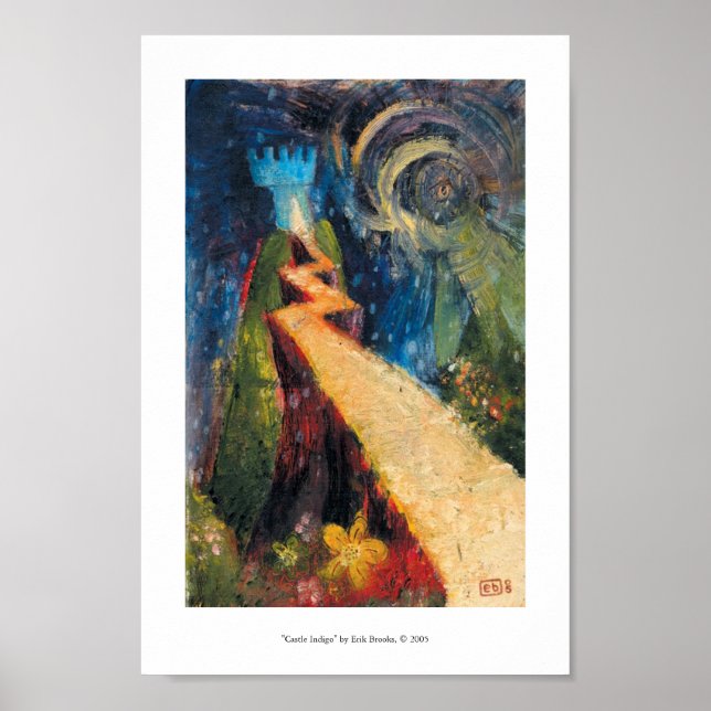 Castle Indigo Poster (Vorne)