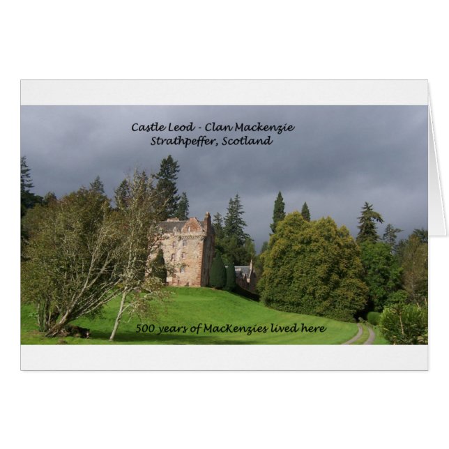 CASTLE LEOD - Schottland MacKenzie Clan (Vorderseite (Horizontal))