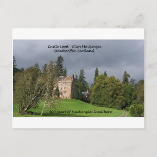 CASTLE LEOD - Schottland MacKenzie Clan Postkarte
