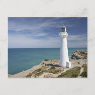 Castle Point Leuchtturm, Castlepoint, Wairarapa, Postkarte