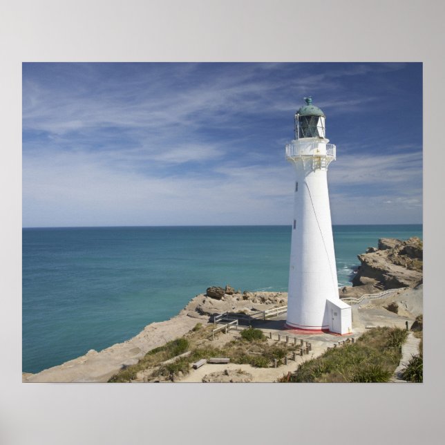 Castle Point Lighthouse, Castlepoint, Wairarapa, Poster (Vorne)