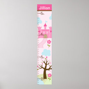 Castle/Princess Dreams Growth Chart Behielt auf 8x Poster