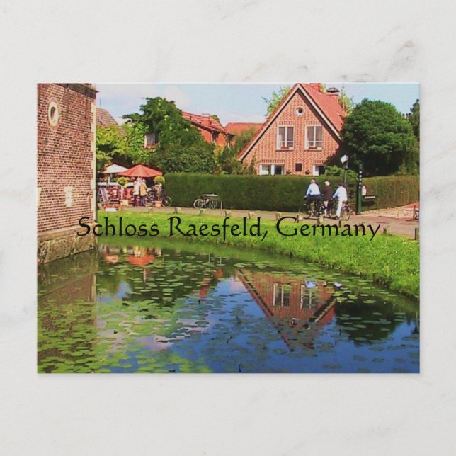 Castle Raesfeld (Deutschland) Postkarte (Vorderseite)