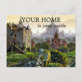 Castle Real Anwesen Agent Marketing Postkarte