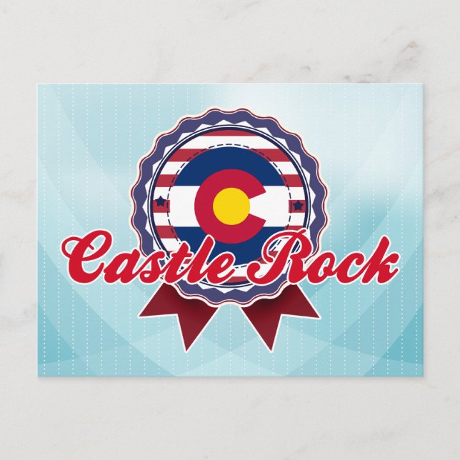 Castle Rock, CO Postkarte (Vorderseite)