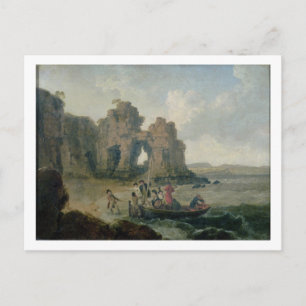 Castle Rock (Flatholm Island), Kanal Bristol, 17 Postkarte
