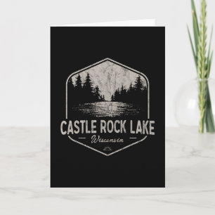 Castle Rock Lake Wisconsin Outdoor-Vintage Karte
