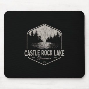 Castle Rock Lake Wisconsin Outdoor-Vintage  Mousepad