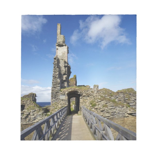 Castle Sinclair Girnigoe, Wick, Caithness, 2 Notizblock (Vorderseite)