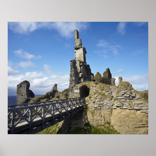 Castle Sinclair Girnigoe, Wick, Caithness, Poster (Vorne)