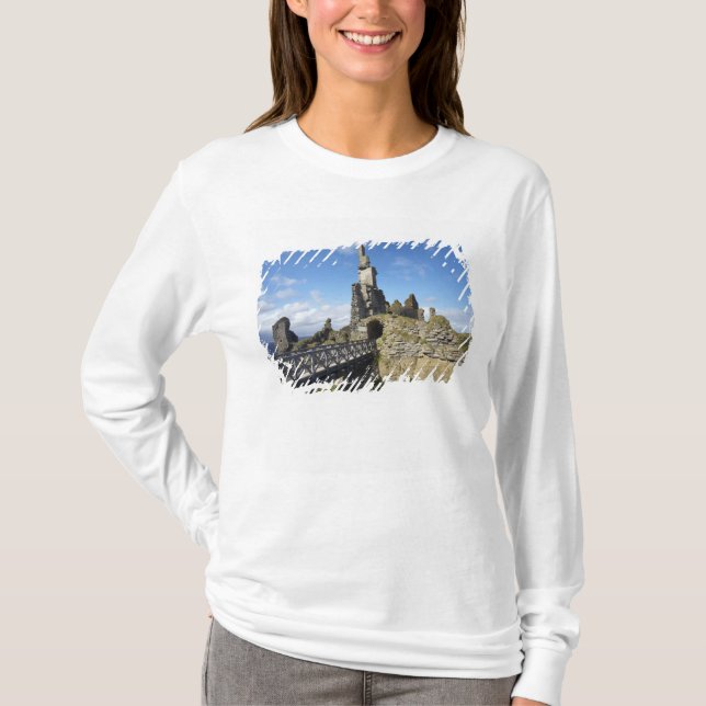 Castle Sinclair Girnigoe, Wick, Caithness, T-Shirt (Vorderseite)