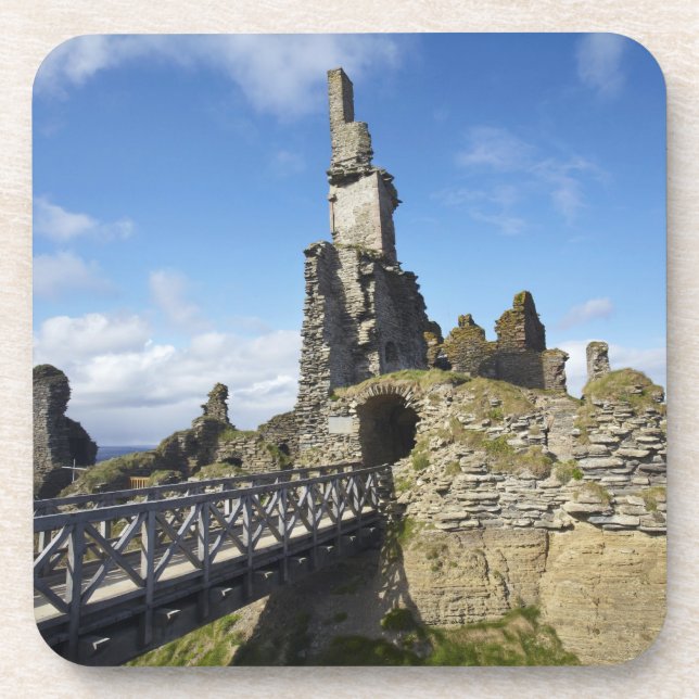 Castle Sinclair Girnigoe, Wick, Caithness, Untersetzer (Vorderseite)