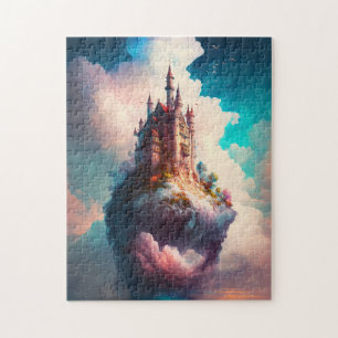 Castle Sky Clouds Fantasy Art Jigsaw Puzzle
