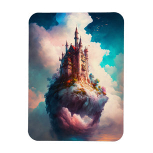 Castle Sky Clouds Fantasy Magnet