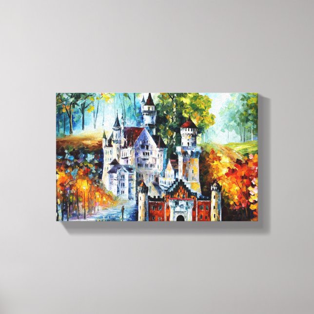 CASTLE von Leonid Afremov Leinwanddruck (Vorderseite)