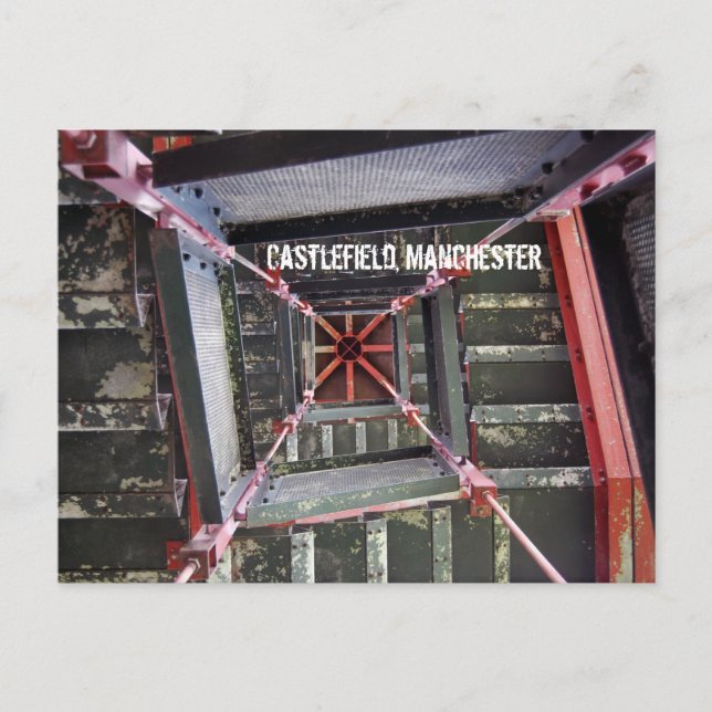 Castlefield Rusty Steps Postkarte (Vorderseite)