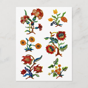Castlemane Jacobobobohnenstickerei Postkarte