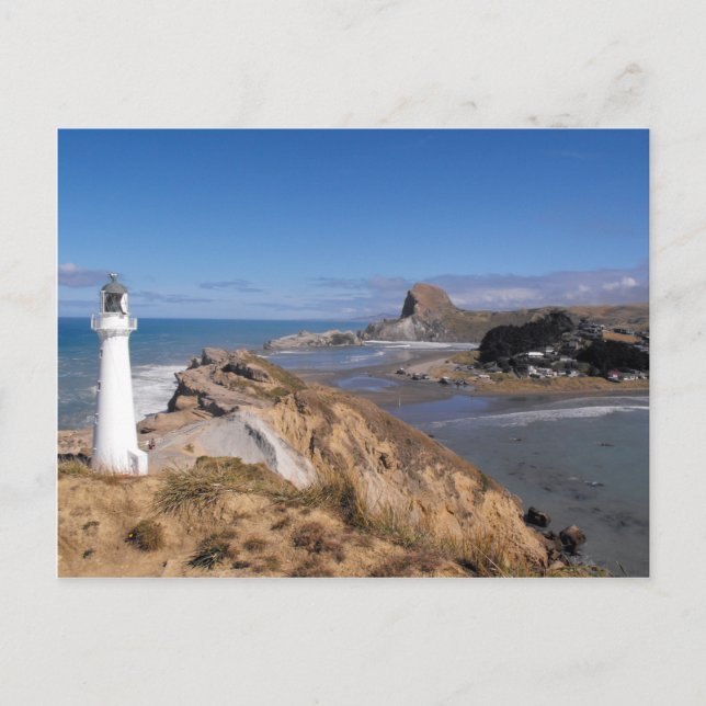 Castlepoint Lighthouse Postkarte (Vorderseite)