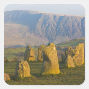 Castlerigg Stone Circle, Lake District, Cumbria, Quadratischer Aufkleber